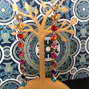 Rainbow dangle earrings